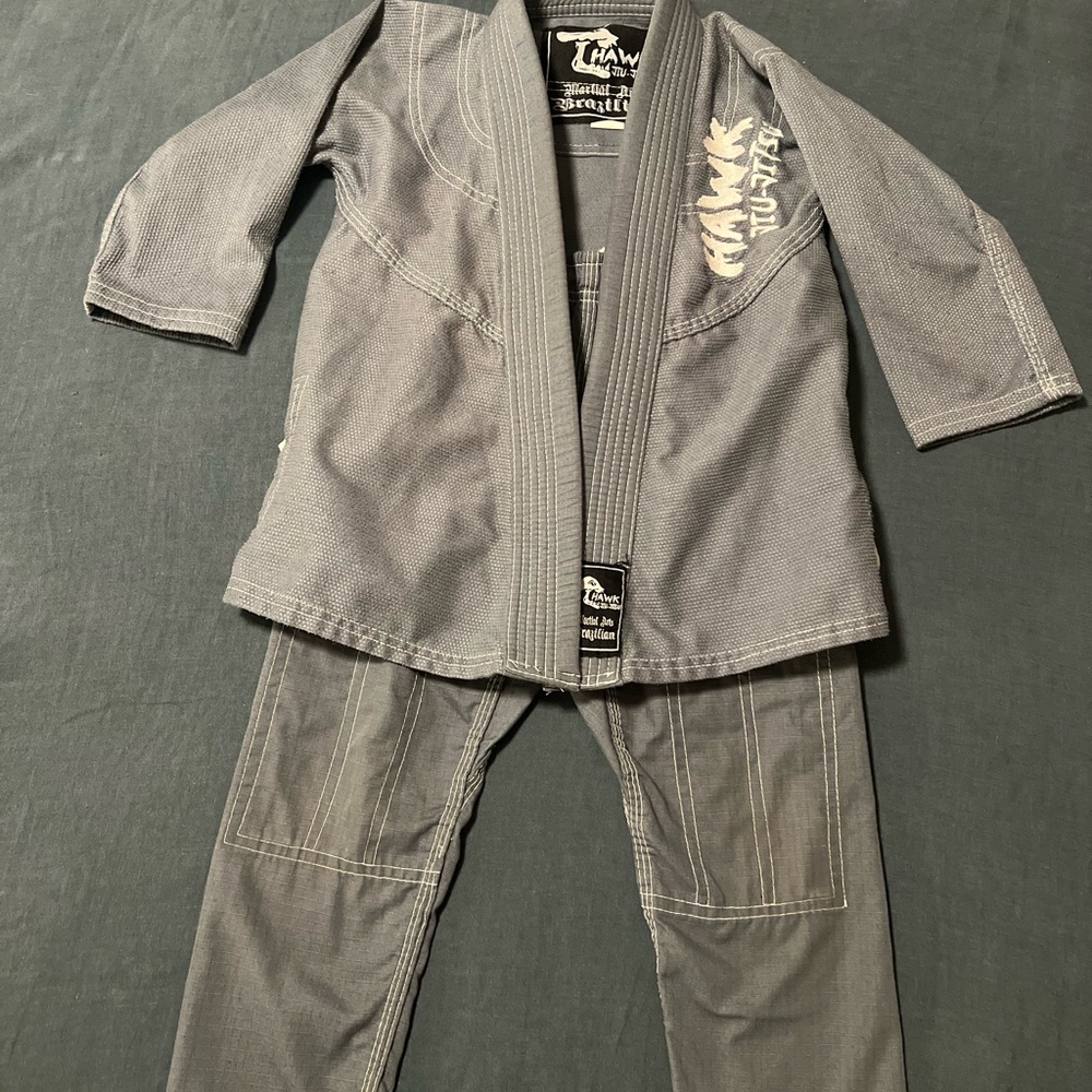 Gray Martial Arts Gi Set